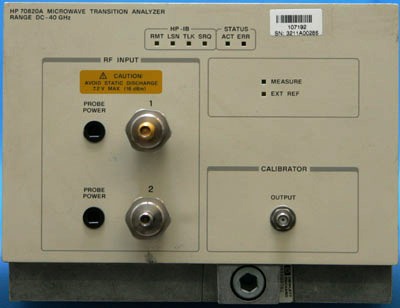 AGILENT 70820A Microwave Transition Analyzer, MMS