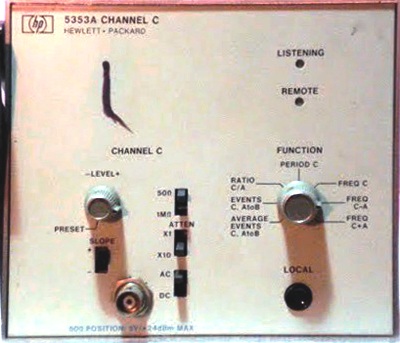AGILENT 5353A Channel C Plug-In