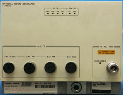 AGILENT 70340A 20 GHz Synthesized Signal Generator, MMS