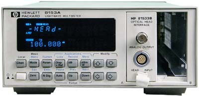 AGILENT 8153A Lightwave Multimeter Mainframe