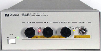 Keysight (Agilent) 83446A Lightwave Clock/Data Receiver
