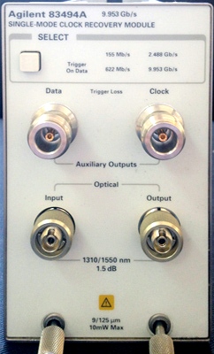 AGILENT 83494A Single-Mode Optical Clock Recovery Plug-in
