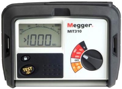 MEGGER MIT310 250, 500, 1000 V Insulation Tester