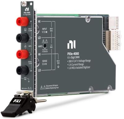 NATIONAL INSTRUMENTS PXIE-4080 6.5 Digit, 300V, 1.8MS/s Isolated Digitizer, PXI Multimeter