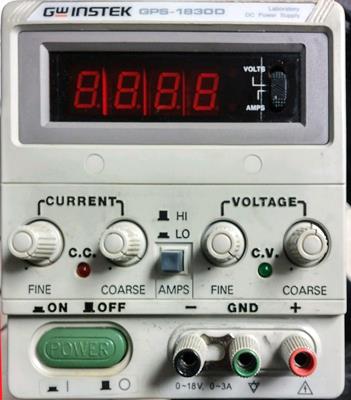 INSTEK GPS-1830D 18V 3A Single Output DC Power Supply