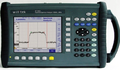WILLTEK HSA9102B 4 GHz 9102 Handheld Spectrum Analyzer Field Edition